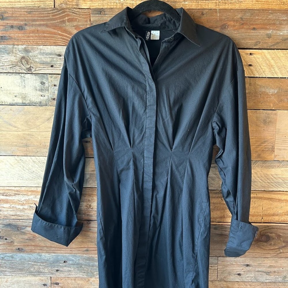 H&M black corset dress